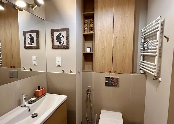 شقة Plazowy Zakatek Boho - 3 Sypialnie, 2 Lazienki, Parking غدانسك