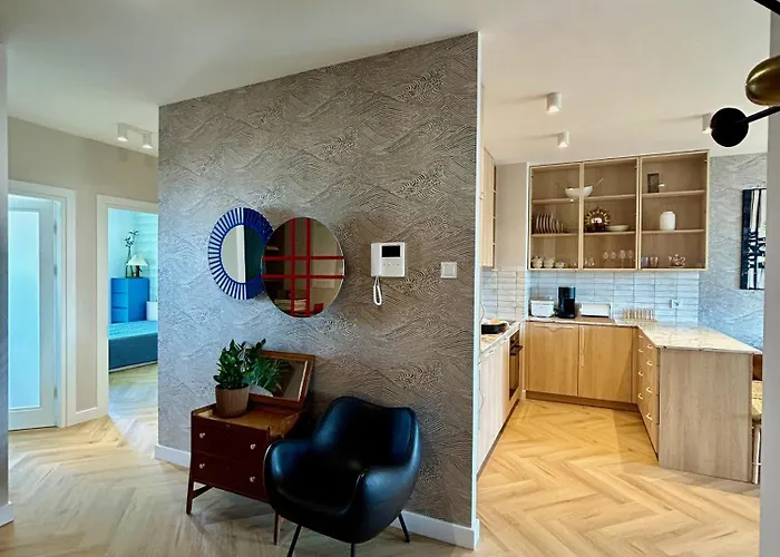 Plazowy Zakatek Boho - 3 Sypialnie, 2 Lazienki, Parking شقة